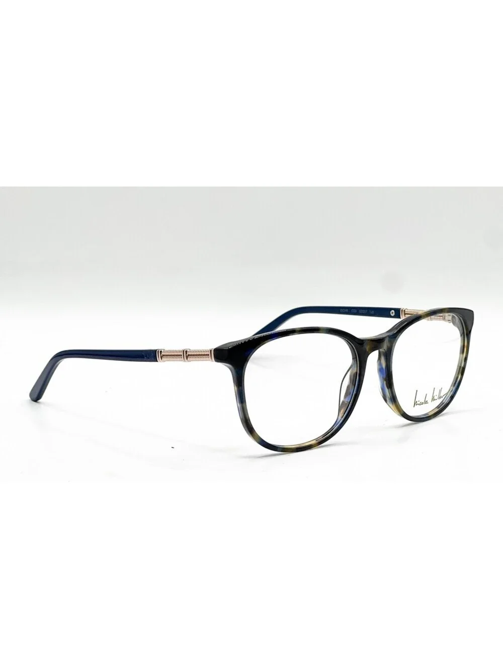 Nicole Miller Dove C03 Navy Tortoise Authentic Eyeglasses 52-17-135